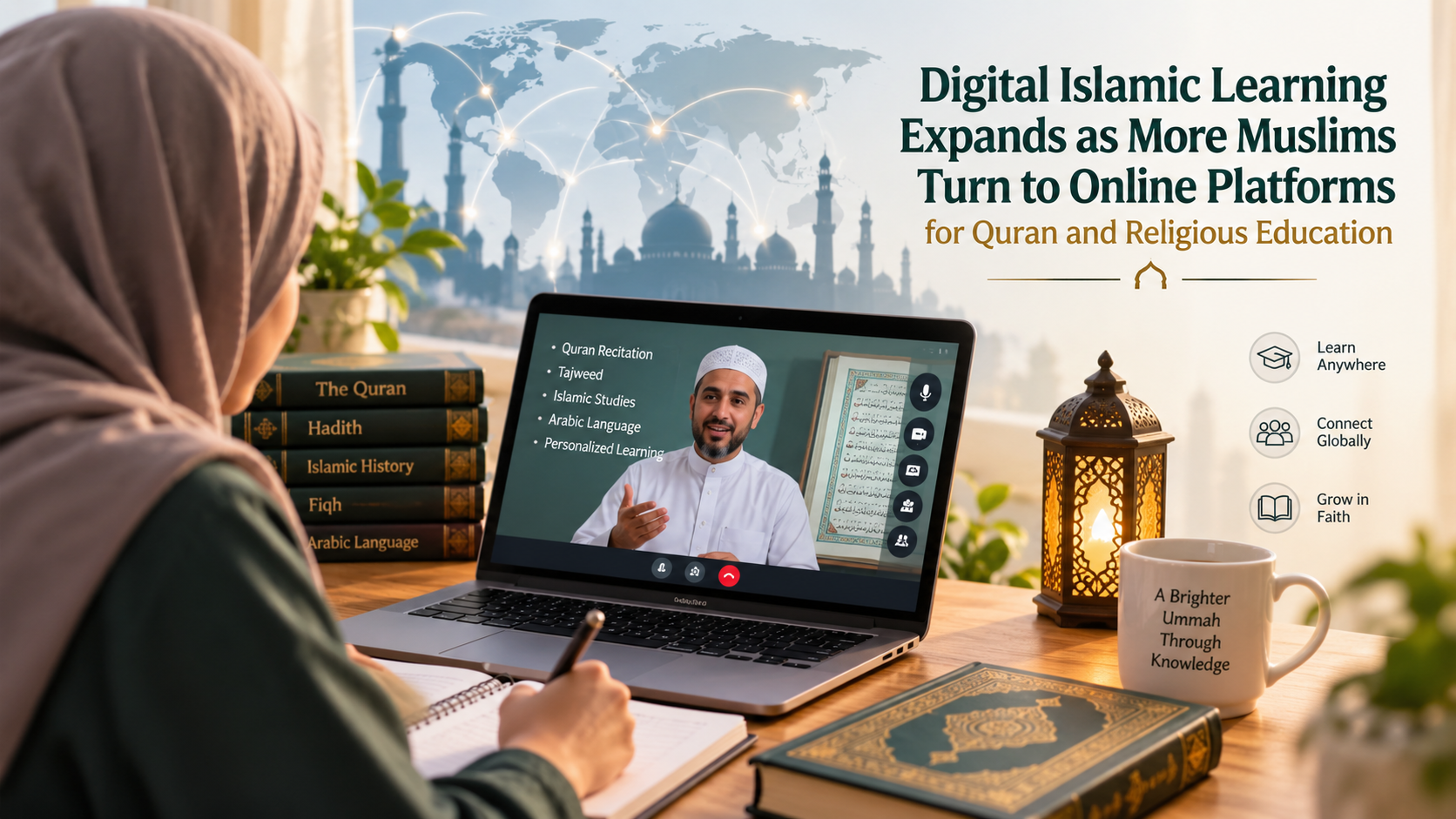 Digital Islamic Learning Expands as More Muslims Turn to Online Platforms for Quran and Religious Education