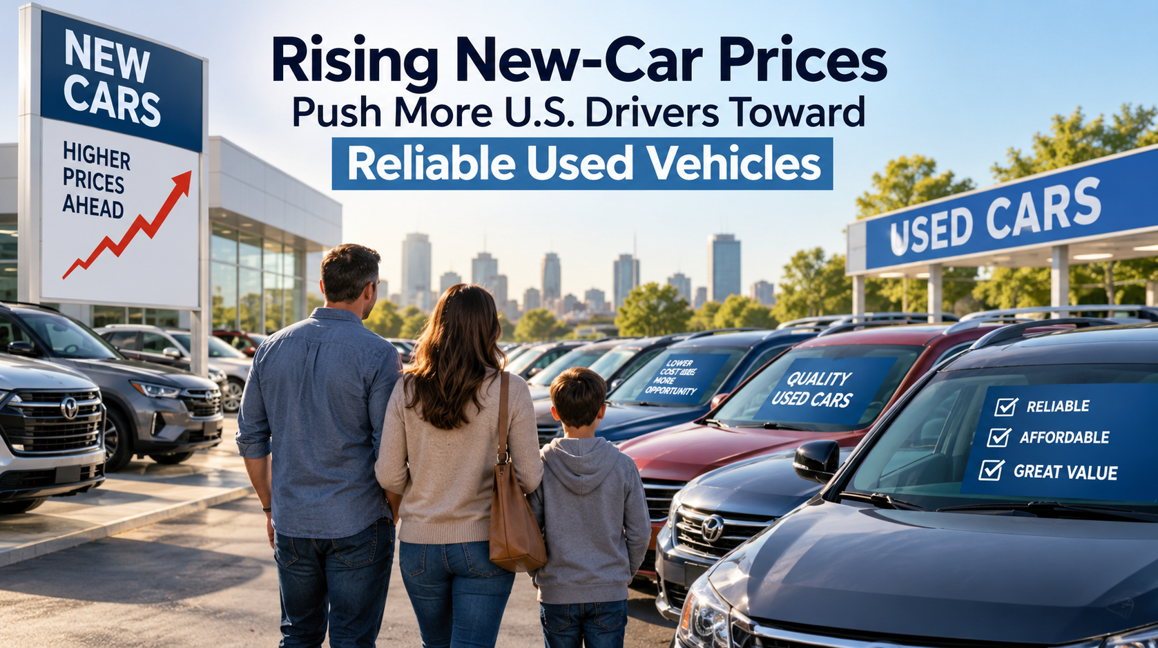 Rising New-Car Prices Push More U.S. Drivers Toward Reliable Used Vehicles