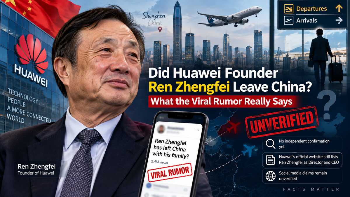 Did Huawei Founder Ren Zhengfei Leave China? What the Viral Rumor Really Says